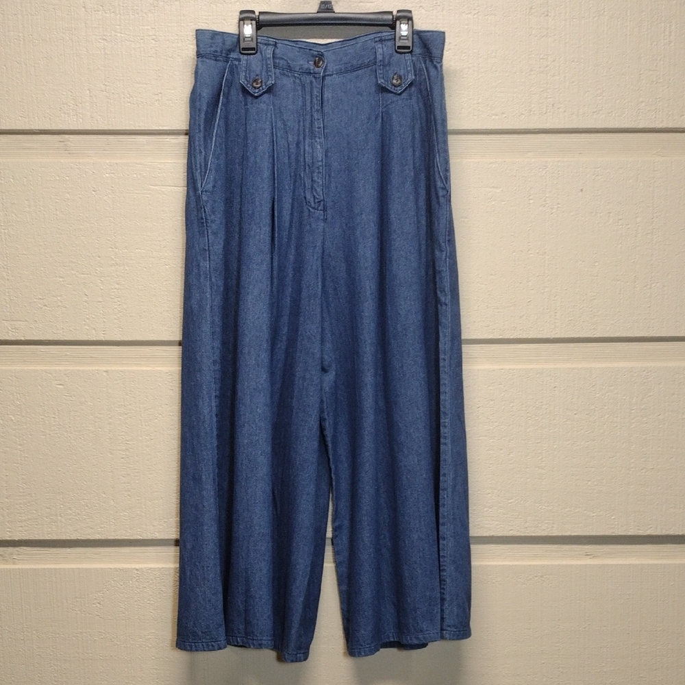 Denim Gaucho Pants 12